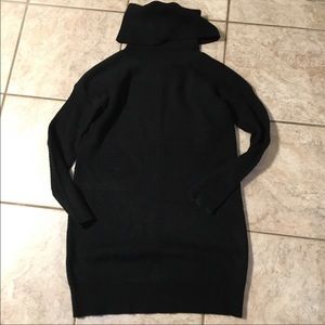 Lulus Black Sweater Turtleneck Dress- Size…